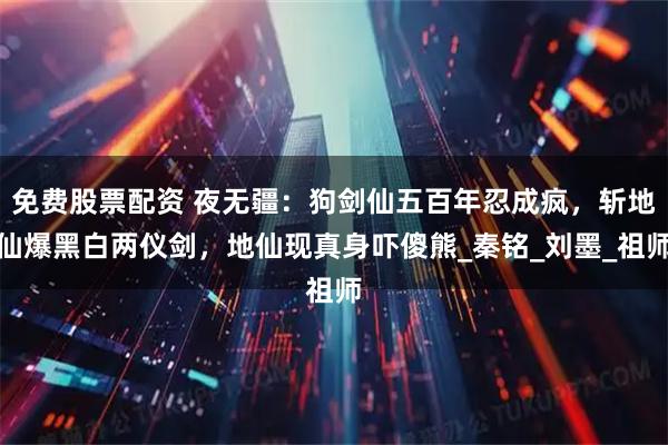 免费股票配资 夜无疆：狗剑仙五百年忍成疯，斩地仙爆黑白两仪剑，地仙现真身吓傻熊_秦铭_刘墨_祖师