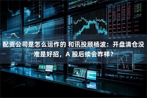 配资公司是怎么运作的 和讯投顾杨波：开盘清仓没准是好招，A 股后续会咋样？