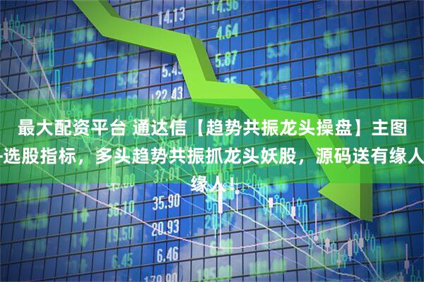 最大配资平台 通达信【趋势共振龙头操盘】主图+选股指标，多头趋势共振抓龙头妖股，源码送有缘人！
