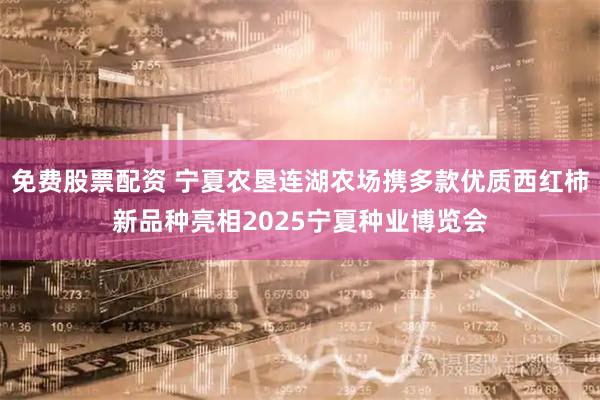 免费股票配资 宁夏农垦连湖农场携多款优质西红柿新品种亮相2025宁夏种业博览会